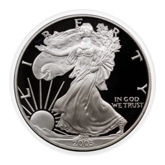 Silver American Eagle Proof 1 Ounce Coin With Box and Certificate