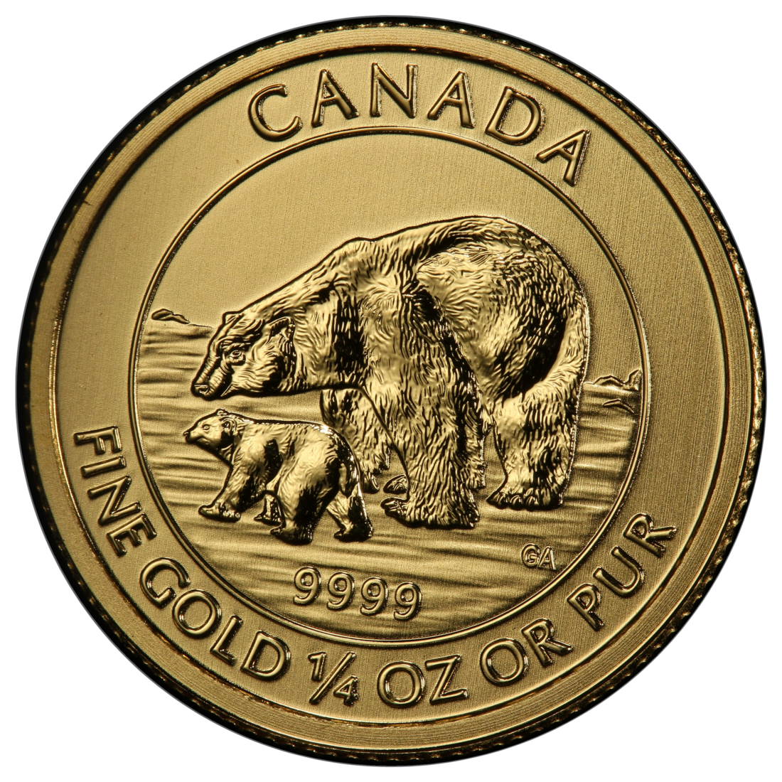 2015 Canadian Wildlife Gold 1/4 ounce