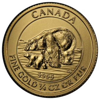 2015 Canadian Wildlife Gold 1/4 ounce