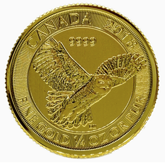 Canadian Snowy Owl 2018 1/4 ounce Gold