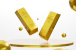 Gold bars representing gold prices this week as higher interest rate expectations and Treasury yields pressured precious metals ahead of the U.S. Jobs Report.